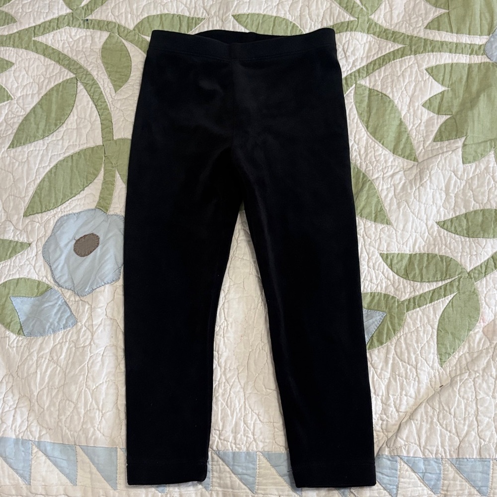Tea Collection Velvet Leggings 3T EUC
